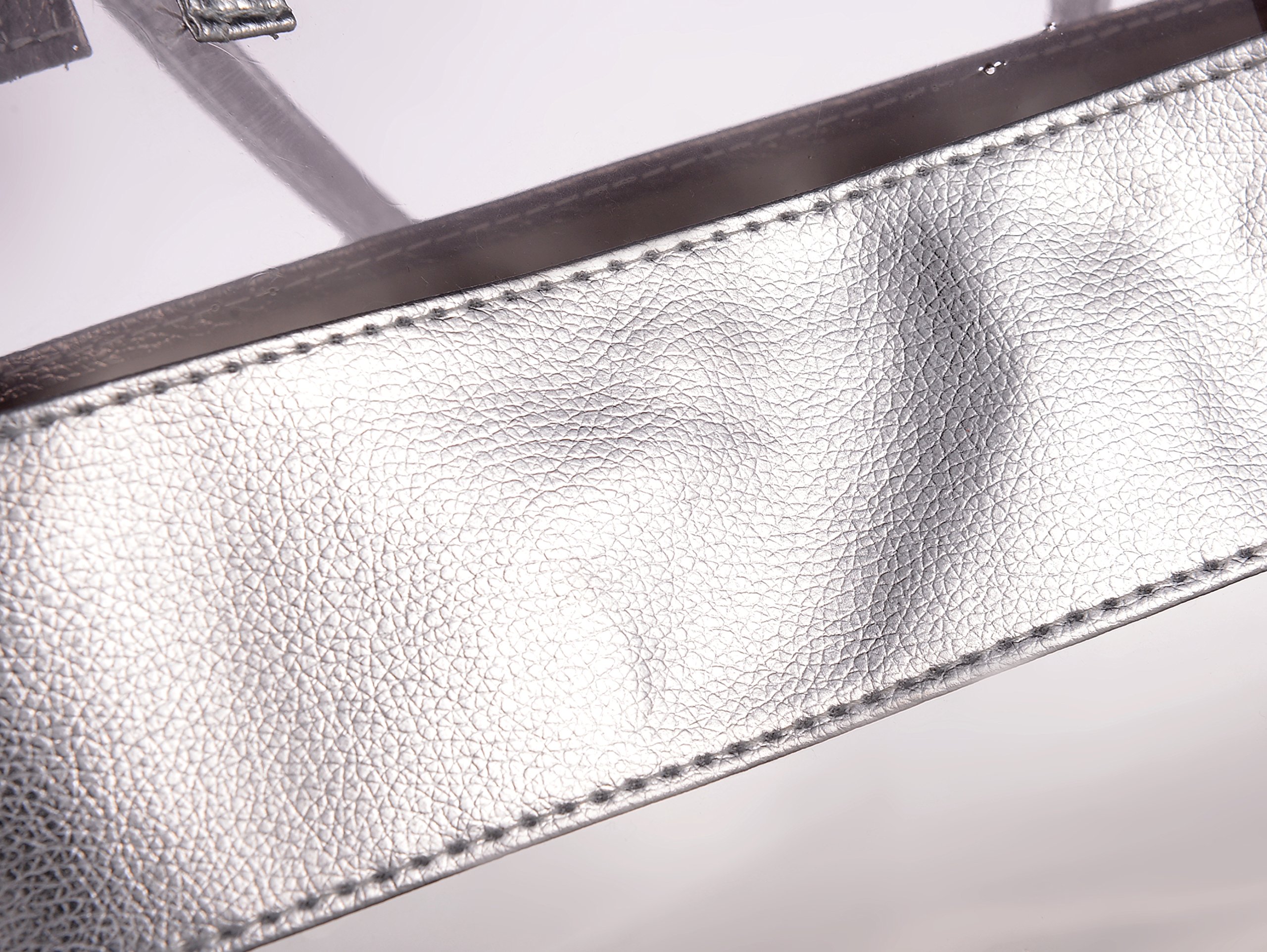 Sumerk 2 in 1 Waterproof Beach Bag Clear Tote Bags Shoulder Bags with Small Cosmetic Bag