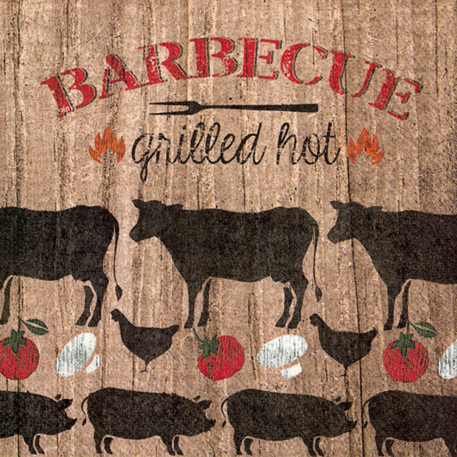 Ideal Home Range 20 Count Grilled Hot Paper Luncheon Napkins