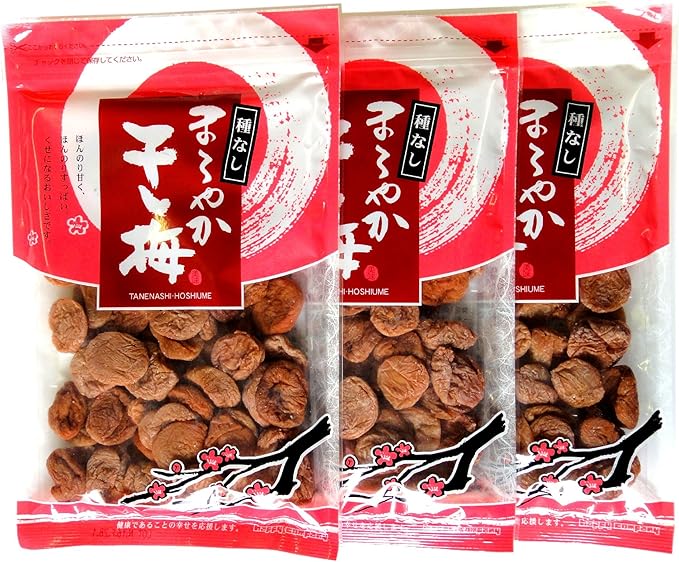 Amazon まろやか干し梅 バラ大 210g 3袋セット 種なし ハッピーカンパニー 梅干し 通販