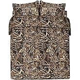 VISI-ONE Realtree Max-5 Camo Full 3 Piece Comforter Set – All-Season Lightweight Microfiber Bedding, Farmhouse Rustic Décor, Unisex Style for Mancave, Cabin, Lodge, Ranch, Farmhouse & Modern Living
