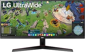 LG 29WP60G-B 29 Inch 21:9 UltraWide Full HD (2560 x 1080) IPS Monitor with sRGB 99% Color Gamut and HDR 10, USB Type-C Connectivity and 3-Side Virtually Borderless Display, Black