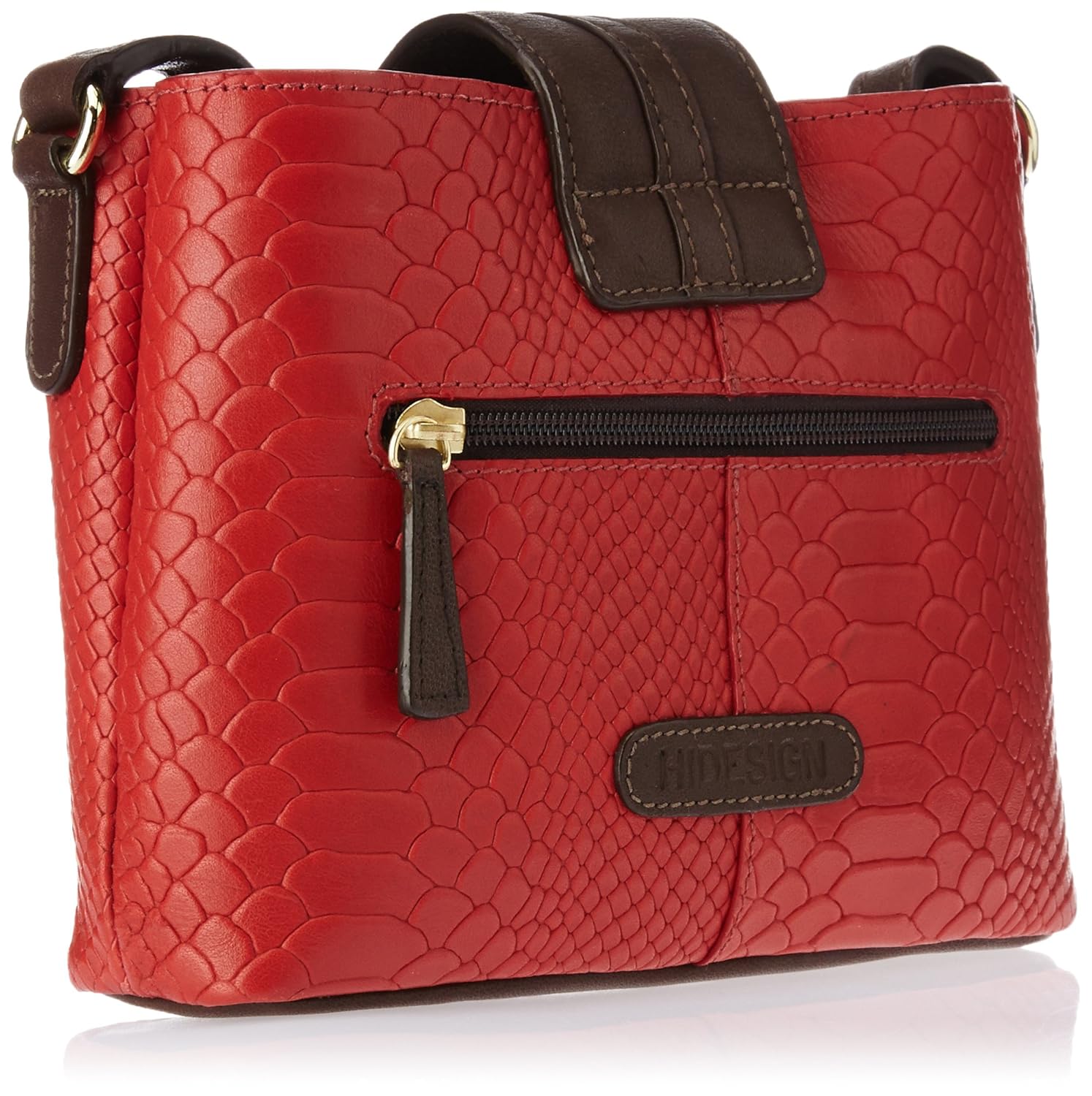 hidesign sb silvia 03 red leather sling bag