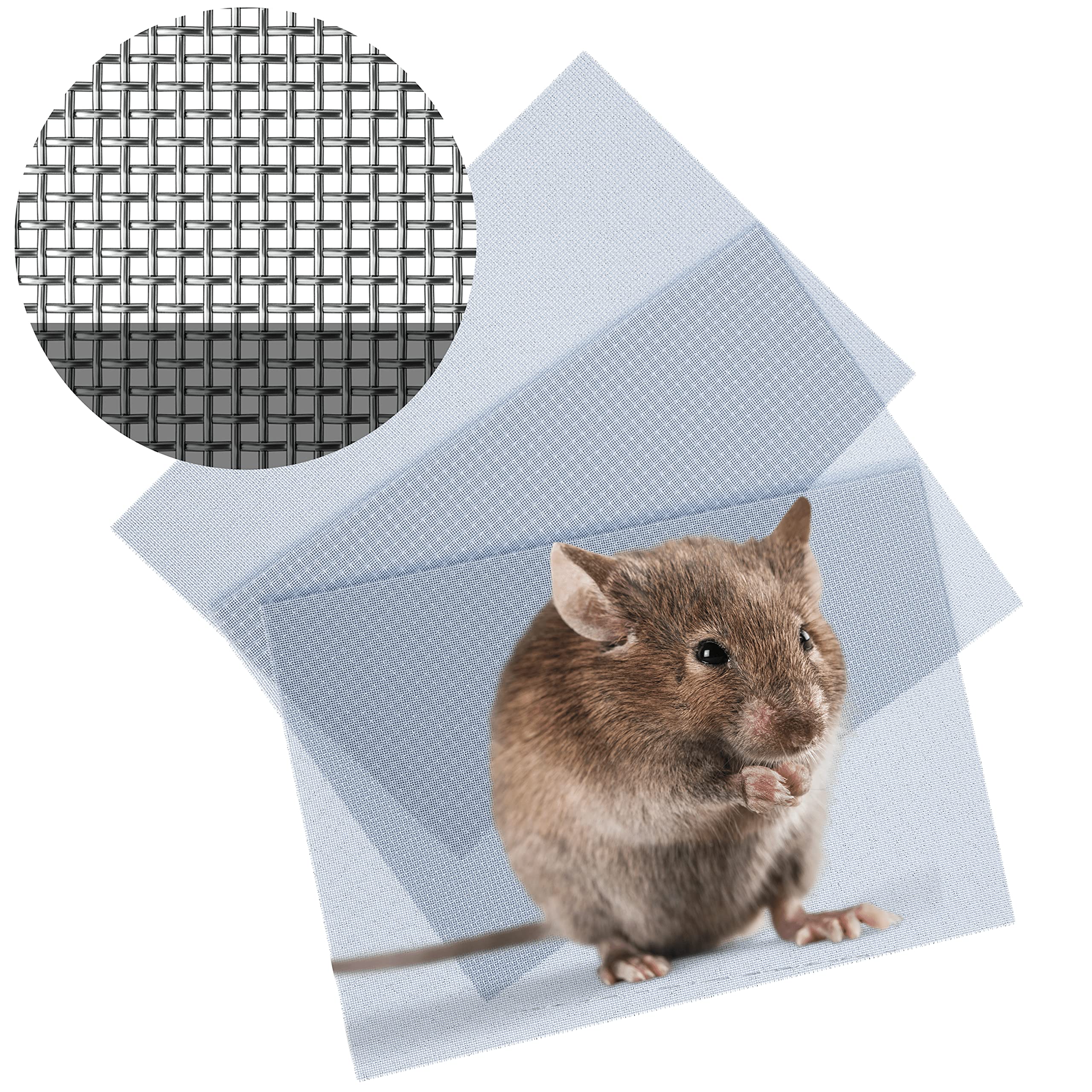 froboo Rodent Mesh Sheet A4 Size (300mm x 210mm) Stainless Steel Wire Metal Mesh Sheets - (1mm x 1mm) Block Holes Stop Insects, Mice, Rats - Use To Cover Air Bricks & Air Vents - 3 Pack