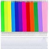 CANWELUX 48 Pack Bright Neon Breakaway Lanyard with Thicke ID Badges Holder for Adult, Kids.(Multic 12 Color, 48PCS)