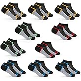 Fruit of the Loom Boys Low Cut Ankle Socks - 10 Pack, Cushioned, Breathable, No Show - Little/Big Boys