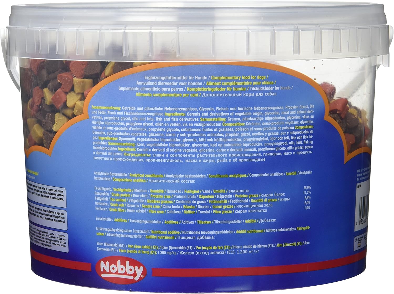 Nobby Star Snack Training Mix Dog Treat Tub, Colourful, 1.8 kg (Pack of 1) - Image 4