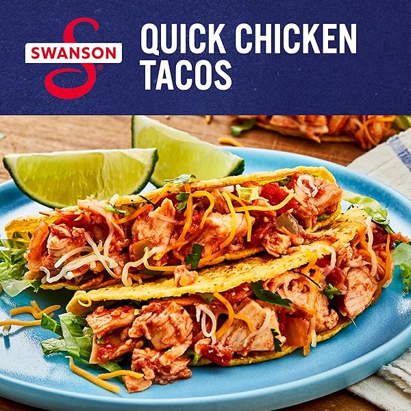 SWANSON WHITE PREMIUM CHUNK CHICKEN BREAST WITH RIB MEAT IN WATER, 4.5 OZ. (PACK OF 4)
