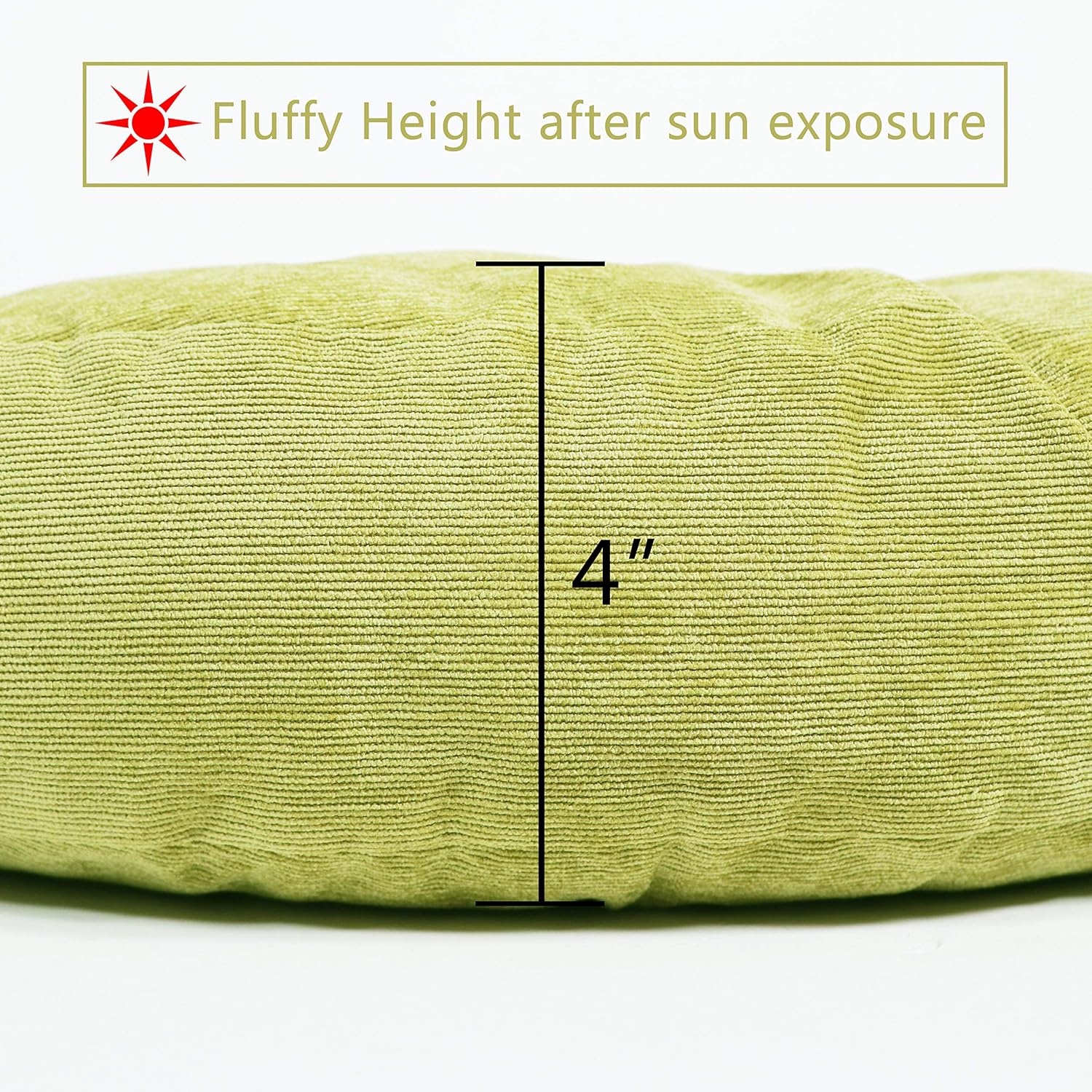 Tiita Floor Cushions Pillows 22 x 22 Inch Outdoor Square Chair Pads for Dining Room Office Living Room Sitting Patio Garden Set of 2, Green: Home & Kitchen