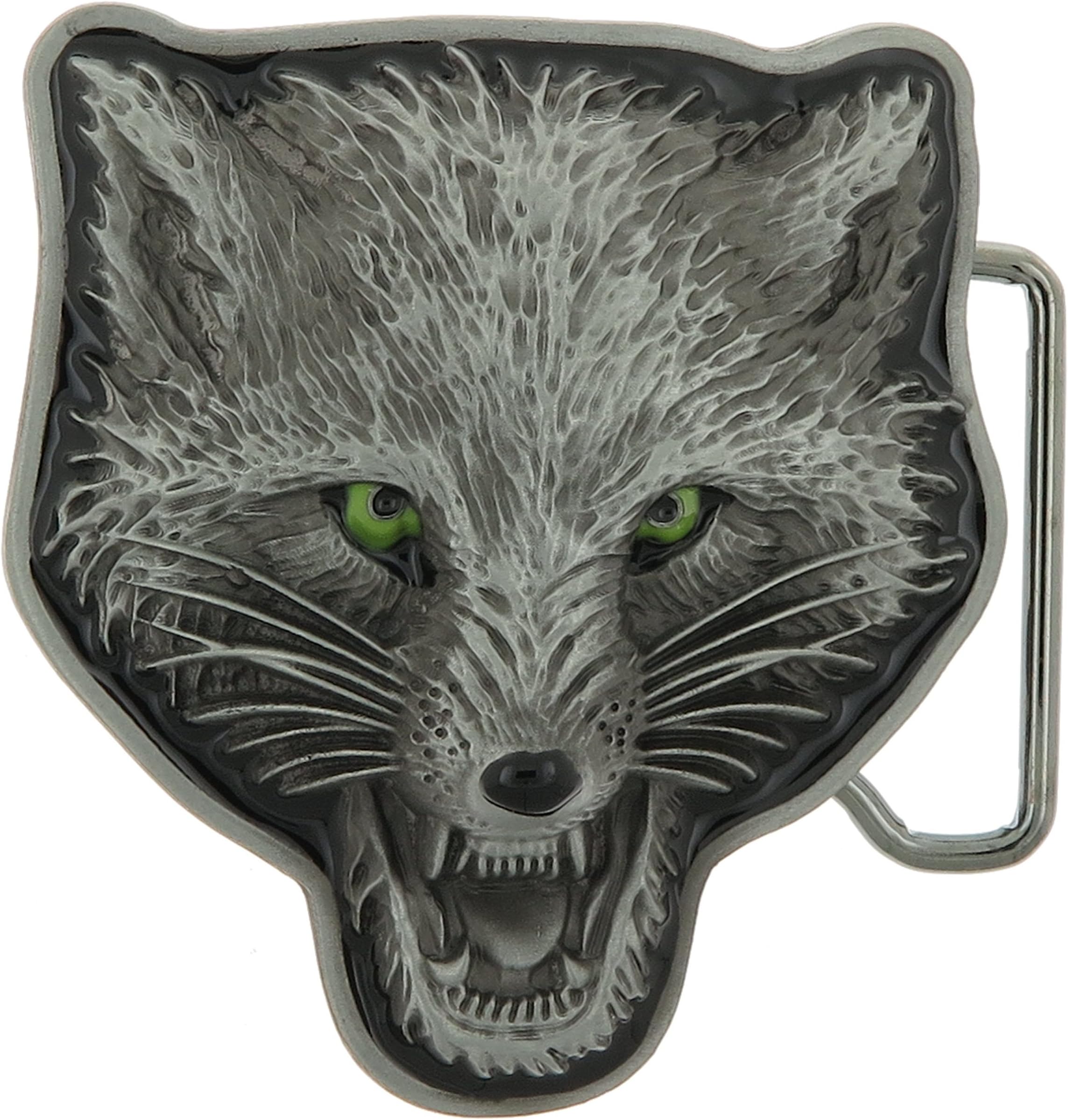 Wolf Head Belt Buckle