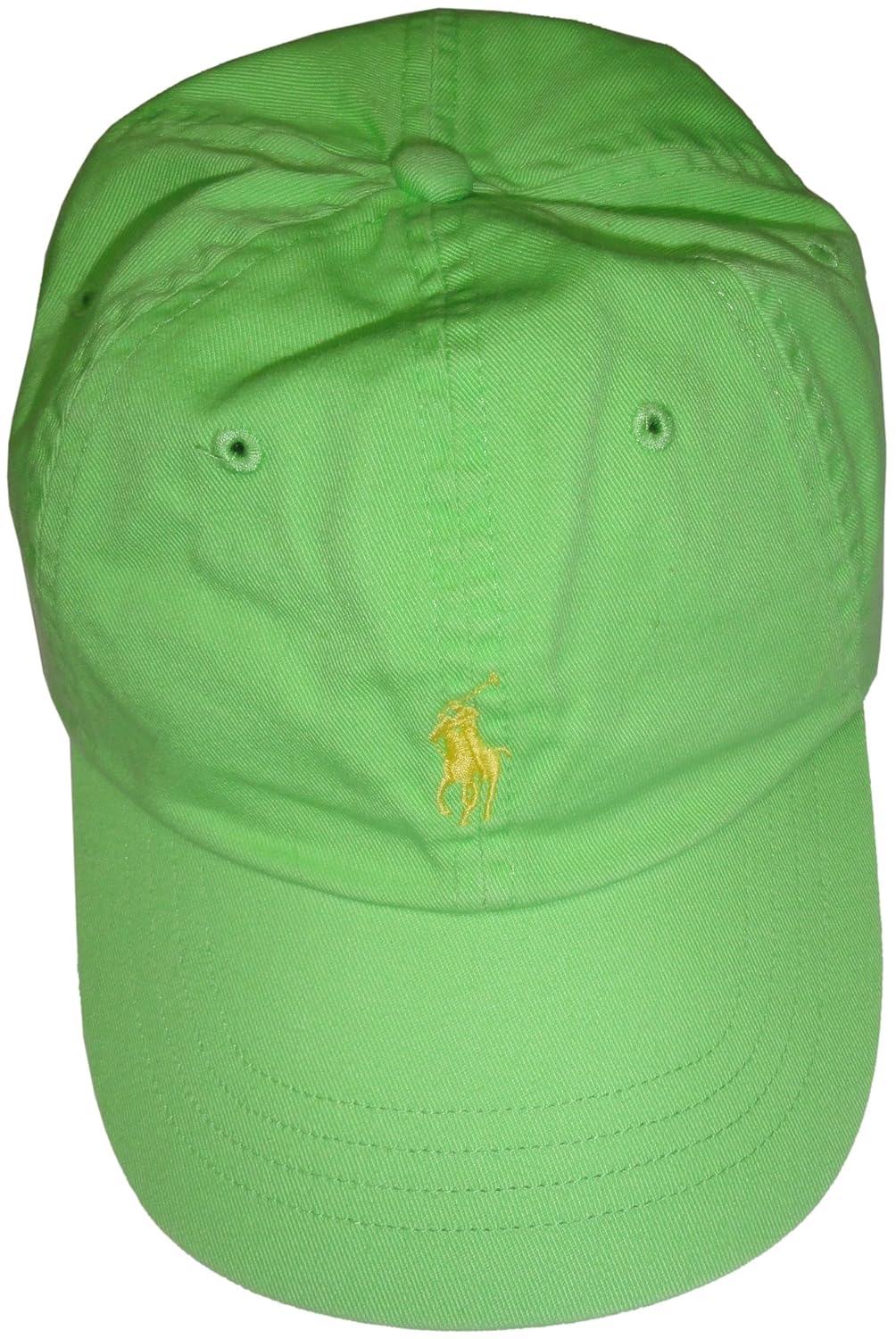 Polo by Ralph Lauren Men's Hat Ball Cap Neon Green with Yellow Pony at Amazon Men’s Clothing store