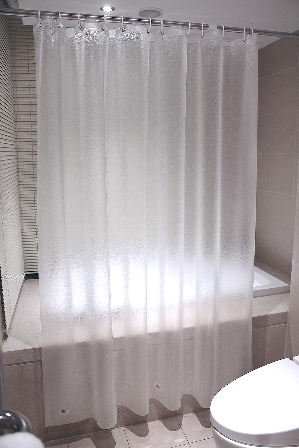 AooHome Eva Small 36x72 Inches Shower Liner Waterproof Bottom