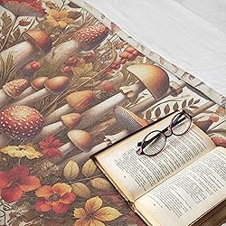 Ambesonne Fall Throw Blanket, Woodland Botanical