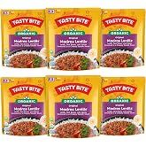 Tasty Bite Organic Madras Lentils, 10 Ounce, Pack of 6, Ready to Eat, Microwavable Entree, Vegetarian