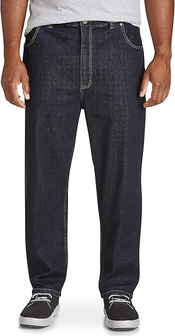 basic editions men's big & tall comfort action jeans