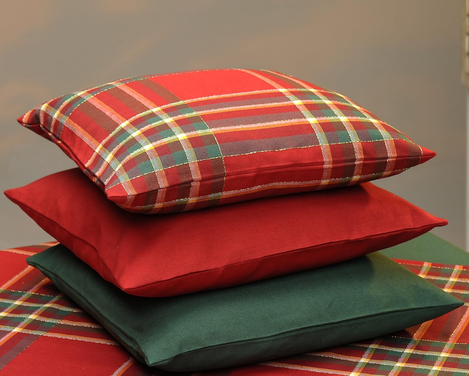 Cushion cover/Pillow case/Cushion cover/Christmas 50 x 50 cm Red and