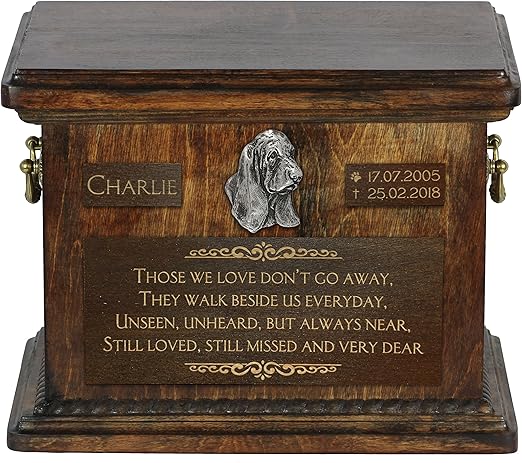 basset hound urn