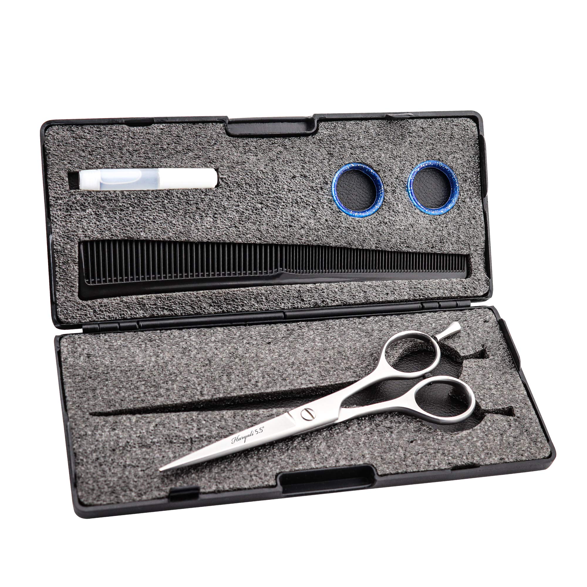 Haryali London, 5.5 Inch Hair Cutting Scissors Set, Stainless Steel Barber Hair Cutting Tool Set, Professional Barber Hair Scissors for Home and Salon Use