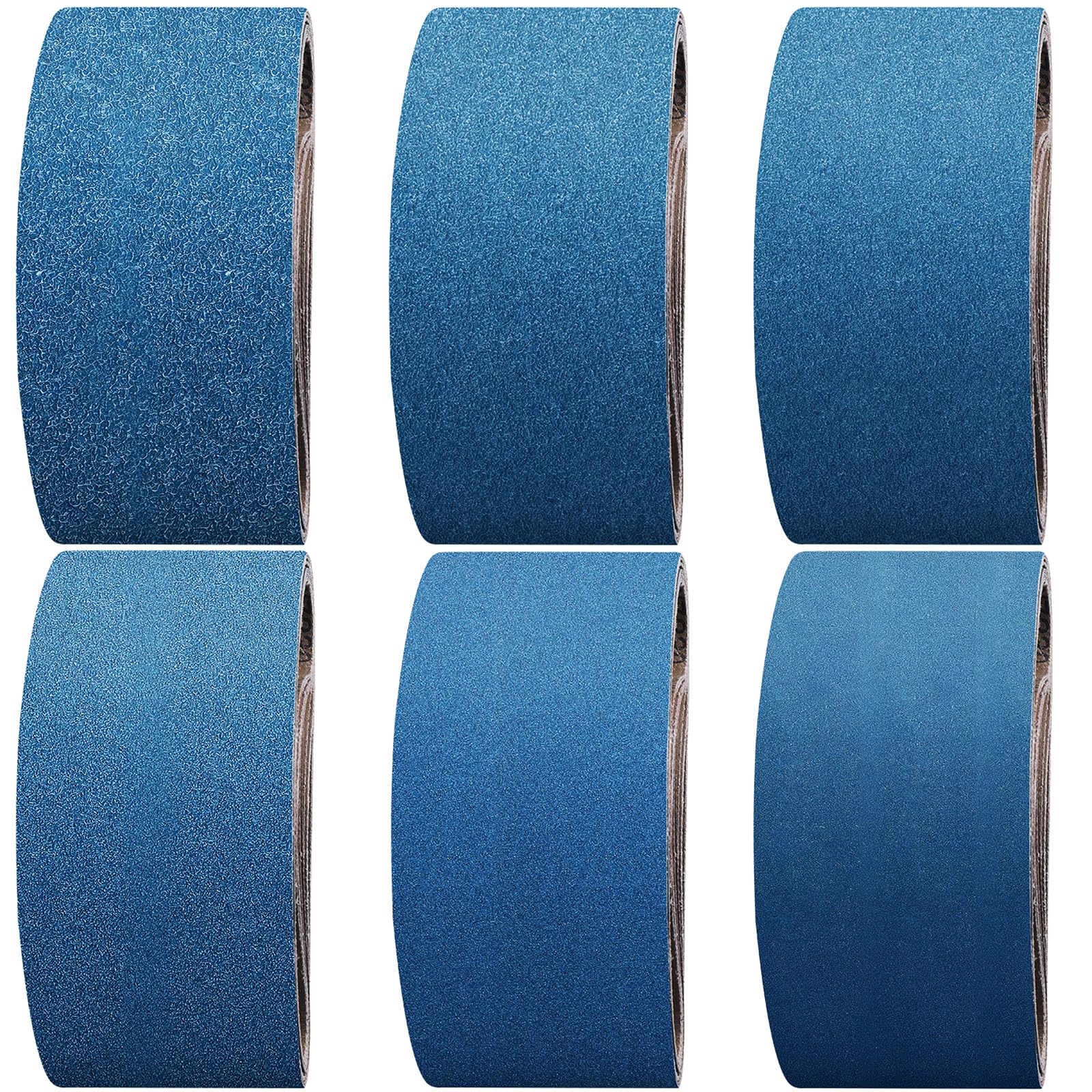 Shineboc Sanding Belt 100 x 610 mm, 10PCS Sander Belts 40/60/80/120/240/400 Grit for Polishing Metal, Wood