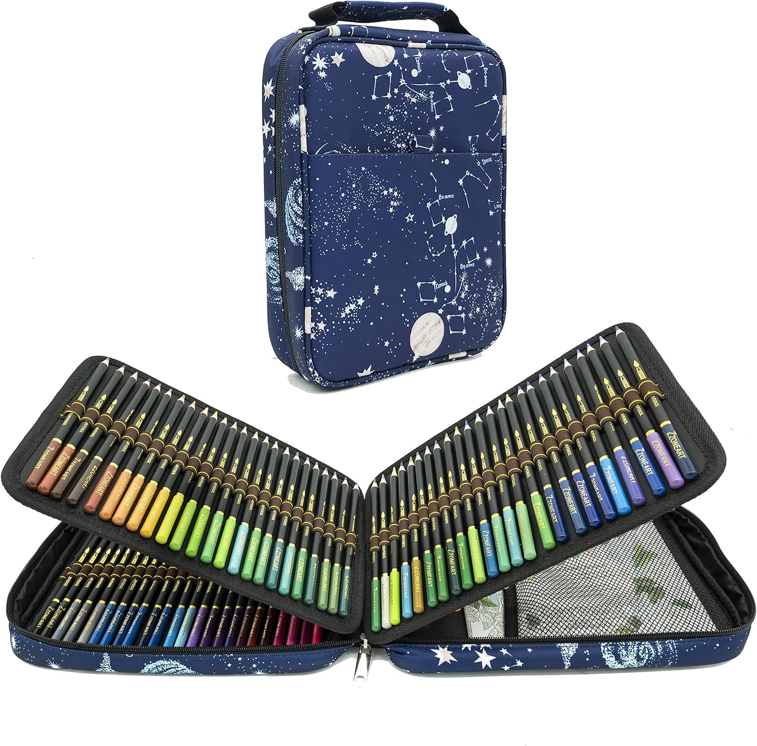 QUER 120 Professional Watercolour Pencils Set for Adult Colouring Books Water-Soluble Coloured Pencils for Colouring Blending