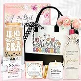 Godmother Proposal Gift Will You Be My Godmother Gift Ideas God Mother Gifts for Women Birthday God Mommy Proposal Gifts from Godchild Fairy Godmom Accessories Include Tote Bag, Glass Cup, Wine Bag