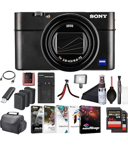 Amazon.com : Sony RX100 VII Premium Compact Camera with Grip and 2