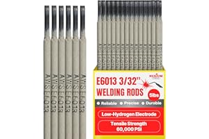 NEXIUM TOOLS NexiumTools 6013 Welding Rods - Deep Penetration Welding Sticks Electrodes for All-Position Welding - Works on Rust, Paint & Dirty Surfaces - AC/DC+ Compatible - Low Spatter, Smooth Arc Start (3/32)