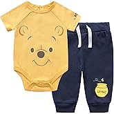 Disney Winnie The Pooh Baby Boys Bodysuit and Pants Set for Newborn and Infant