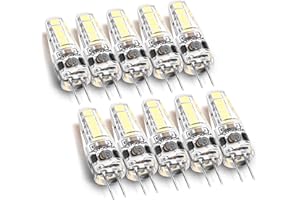 6000K White G4 RV Landscape Ceiling Recessed Puck Led Lights Interior 12v Replacement Bulbs 107d,JC Bi-Pin G4 2W T3 10W-20W E