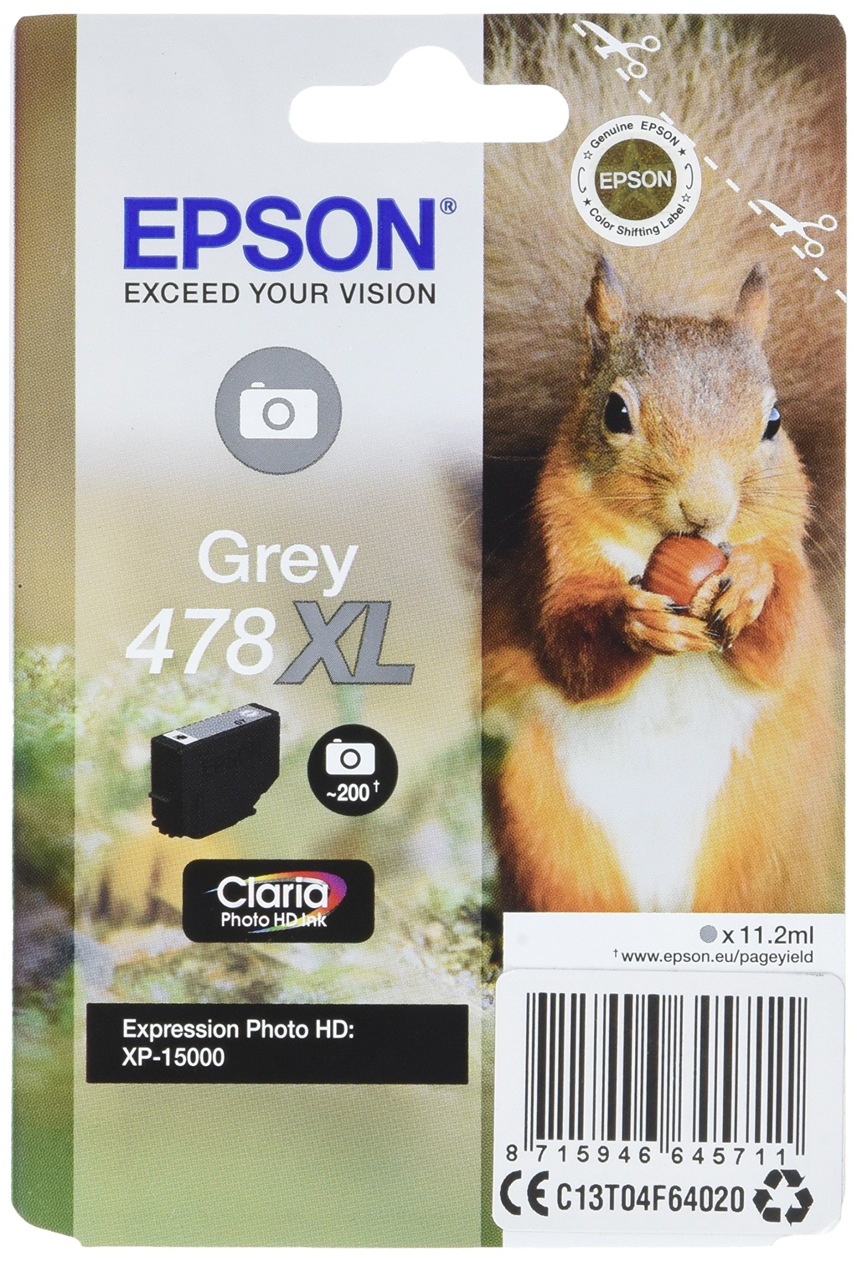 Epson C13T04F64020 X-Large Inkjet Cartridge - Grey