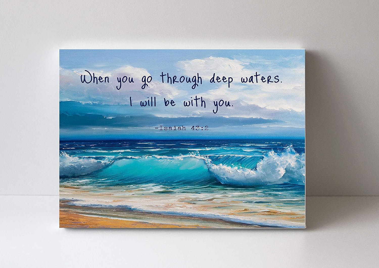 Isaiah 432"When You Go Through Deep Waters. I Will Be With You", Ocean Waves on