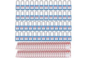 Lockout Tagout Locks Loto Tags - Lockout Locks Keyed Different Safety Padlocks Lockout Station OMGTMD Lock Out Tag Out Kit (100, Blue)