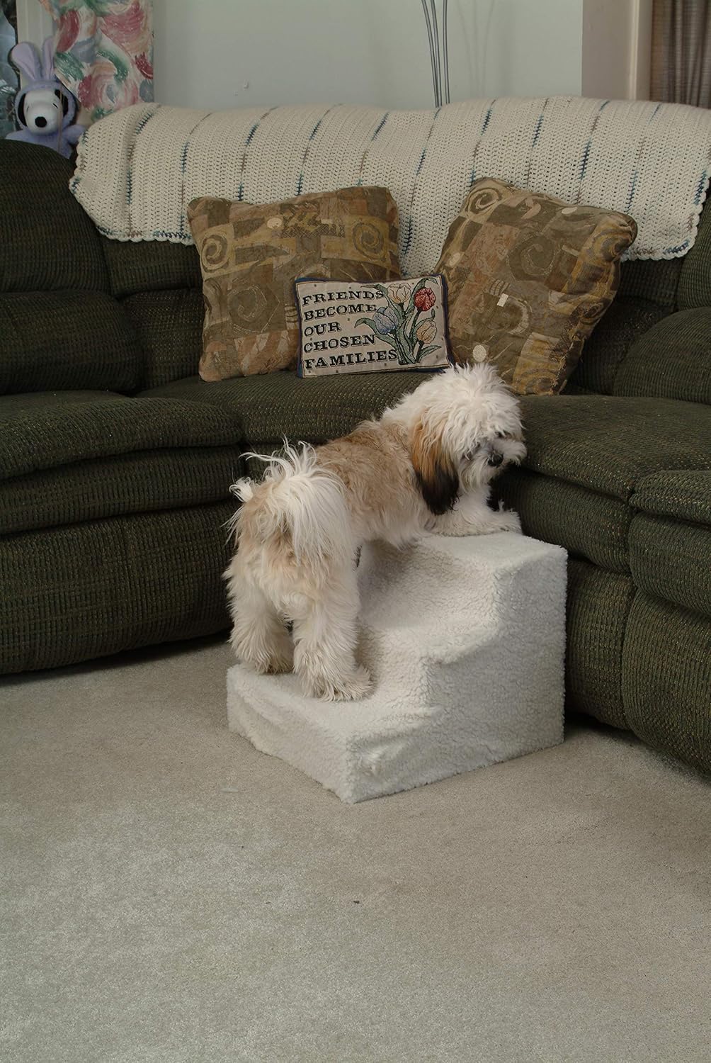 Etna Products Pet Stairs 3 Steps Stairs Small Dog Cat Steps Pet Ramp Ladder Portable Travel Up to 20 lbs : Dog Stairs : Pet Supplies