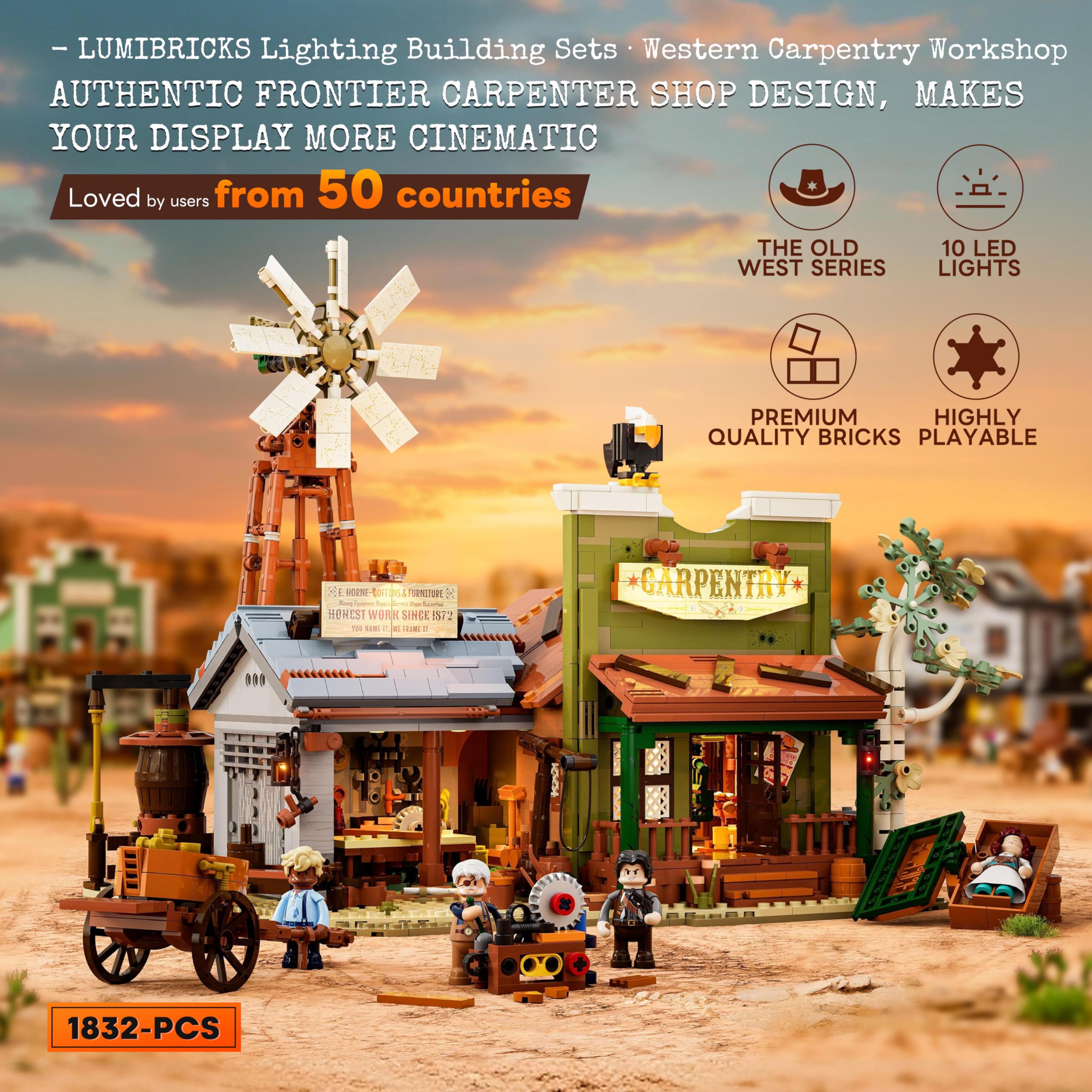 Lumibricks Western Carpentry Workshop Bauset 4