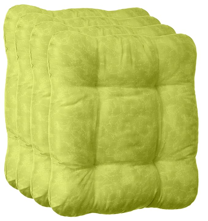 Brandsseller Kissen-Set Sitzkissen Dekokissen Stuhlkissen Zierkissen Stuhlauflage - Kissen 4er Set - Größe: ca. 40 x 40 x 8 c