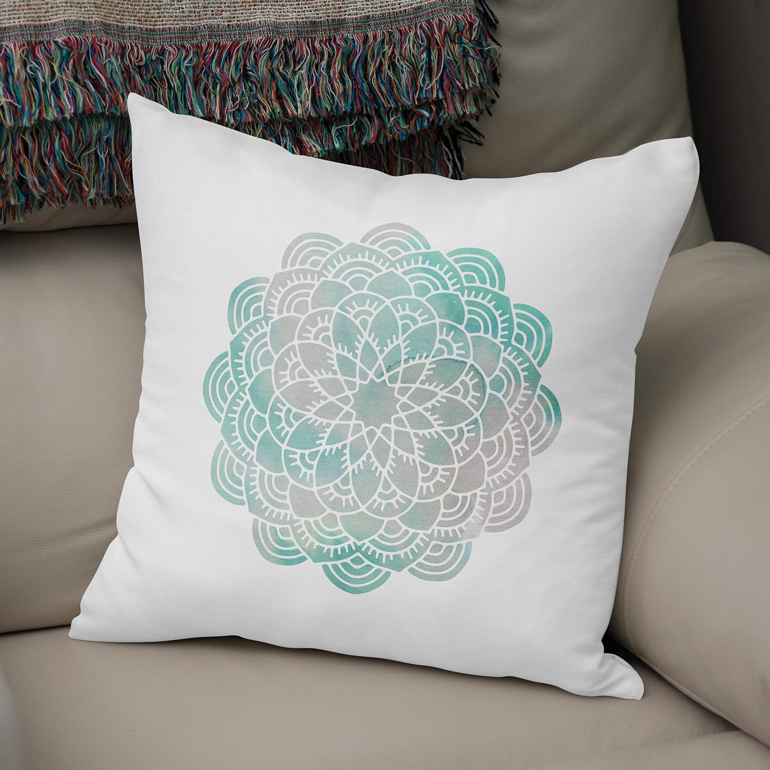 Bonamaison, Decorative Cushion Cover - 50% Cotton 50% Polyester - 43x43cm - Designed and Manufactured in Turkey