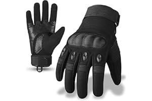 aaasportx Motorcycle Gloves with Hard Knuckle Black Motorcycle Glove for Men Women Touchscreen Function Motorbike Gloves Powersport Gloves