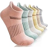 6 Pairs Merino Wool Ankle Running Hiking Socks Compression Support Breathable Thick Cushion No Show Socks for Women Men