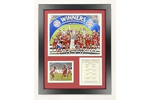 FC Bayern Munich | 2020 UEFA Champions League Champions Collectible | Framed Photo Collage Wall Art Decor - 12" x 15" | Legends Never Die