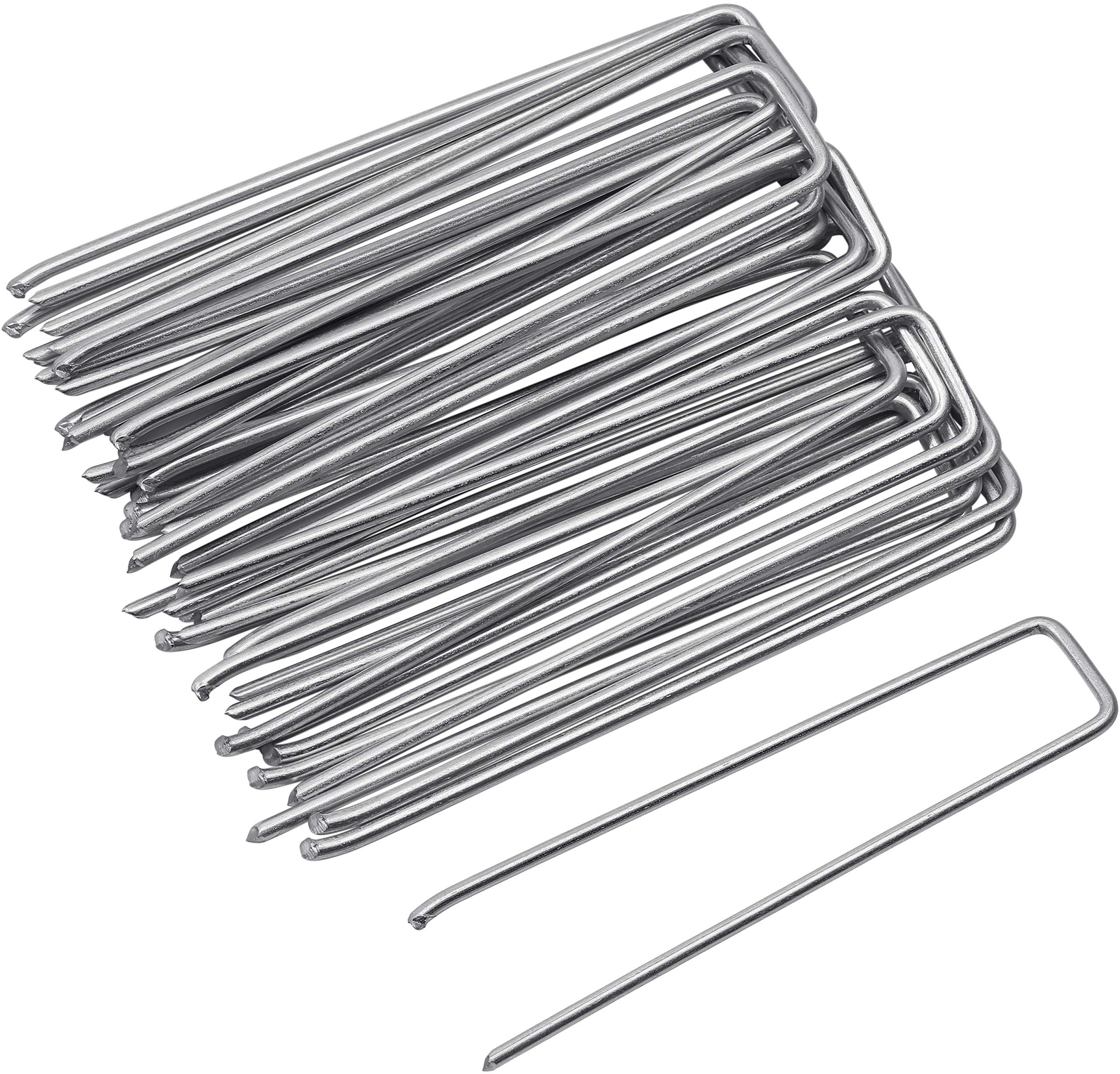 Meister Ground anchor, 150 x 20 mm, galvanised steel, pack of 25, suitable for films, fleeces and nets, for easy fixing in the ground, pegs for garden fleece, ground anchor, 9962900 hot-dip galvanised