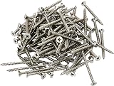 ForgeFix 5.0 x 60mm Single Thread Screws A2 Stainless Steel Box 100