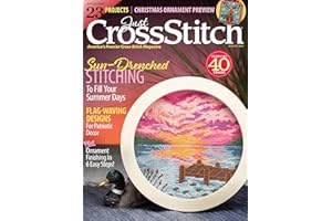 Just CrossStitch - August 2023 - 23 Projects, Sun Drenched Stitching To Fill Your Summer Days, Flag Waving Designs