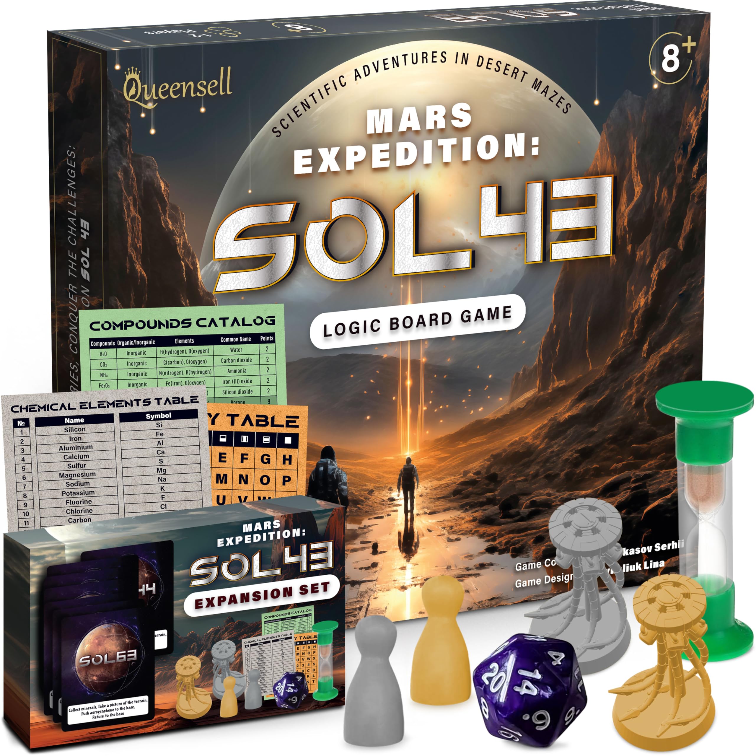 Photo 1 of Logic Board Games for Kids and Adults – Mars Expedition SOL43 Expansion Set – Montessori STEM Educational Toys Gift - Logic Game with Solo Mode for 1-2 Players for Ages 8 and up