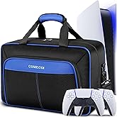 COMECOI Carrying Case for PS5, Travel Case for PS 5 Protective, Large Capacity Storage Bag Compatible with Playstation 5 Disk/ Digital Edition Console, Controllers, Game Cards, Accessories