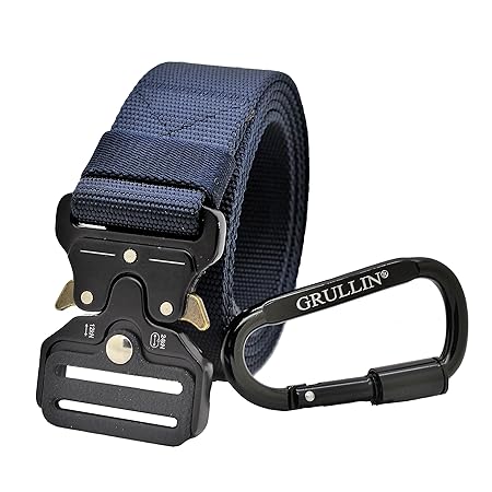 GRULLIN Taktische Pflicht Rigger Gürtel, MOLLE militärischen Schnellverschluss Schnalle Taillenband, Nylon Web EDC Waistbelt