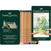 Faber-Castel FC112112 Pitt Pastel Pencils in A Metal Tin (12 Pack), Assorted