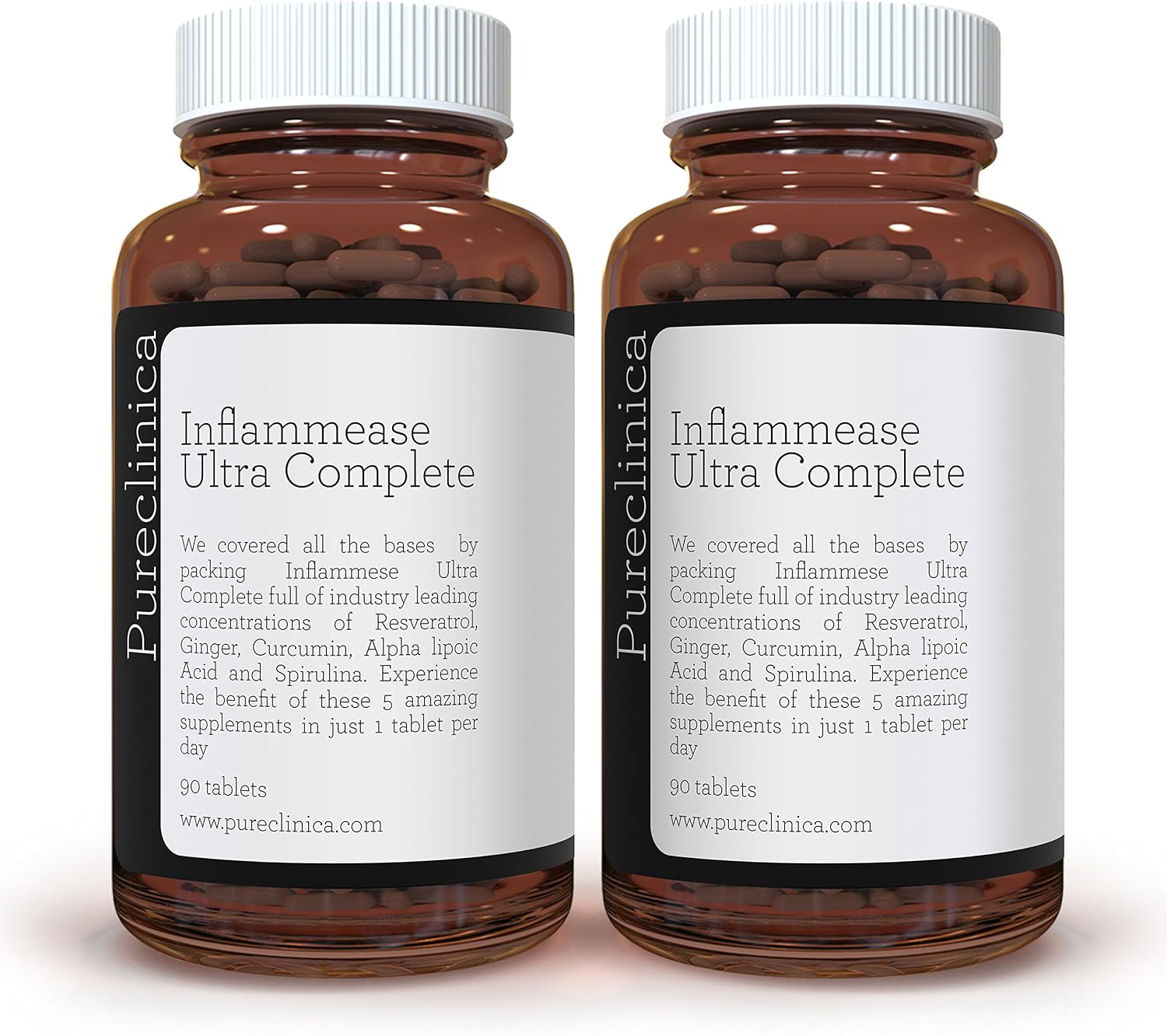 INFLAMMEASE Ultra Complete 1305mg x 180 Tablets (Ginger, Curcumin, Spirulina, ALA