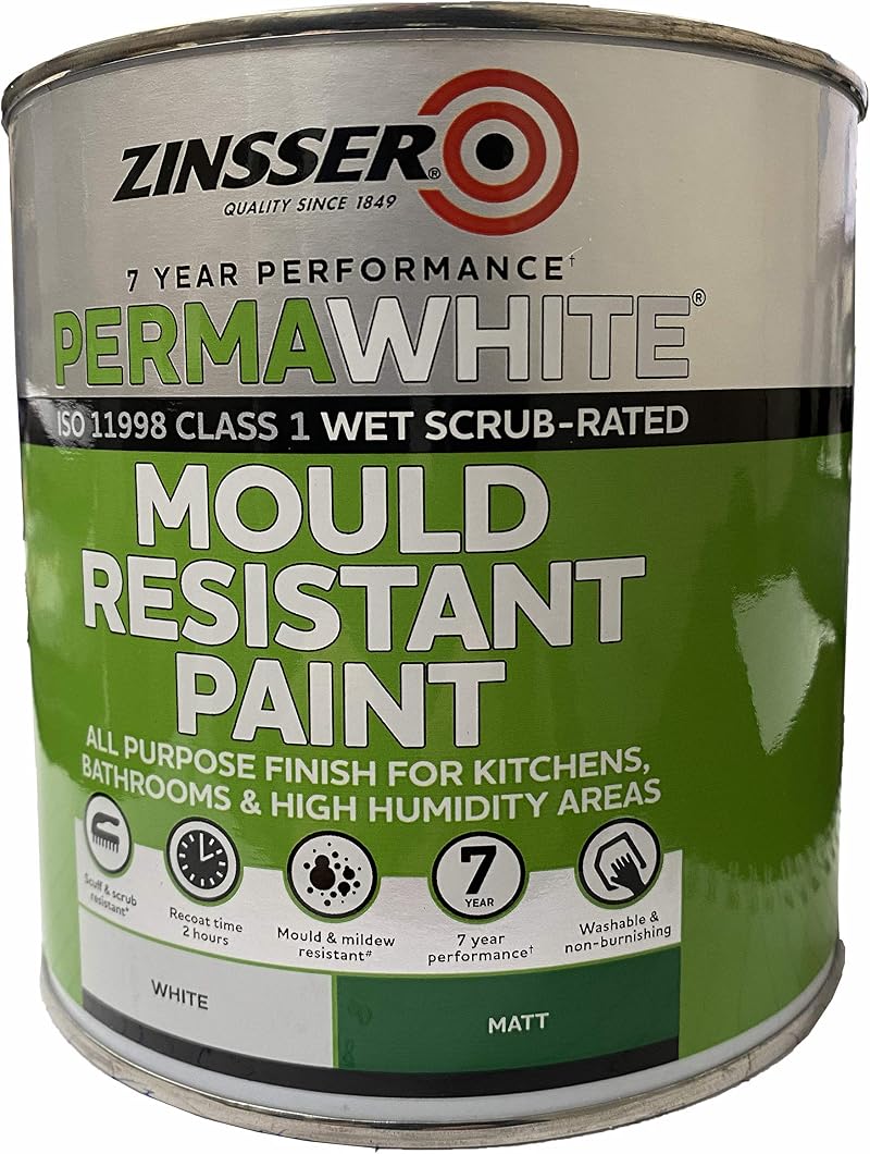 Kebonds Zinsser Perma White Self-Priming Interior Paint Matt White 1L