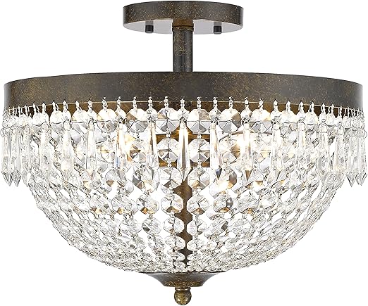 4 Light Contemporary Semi Flush Mount Amazon Com