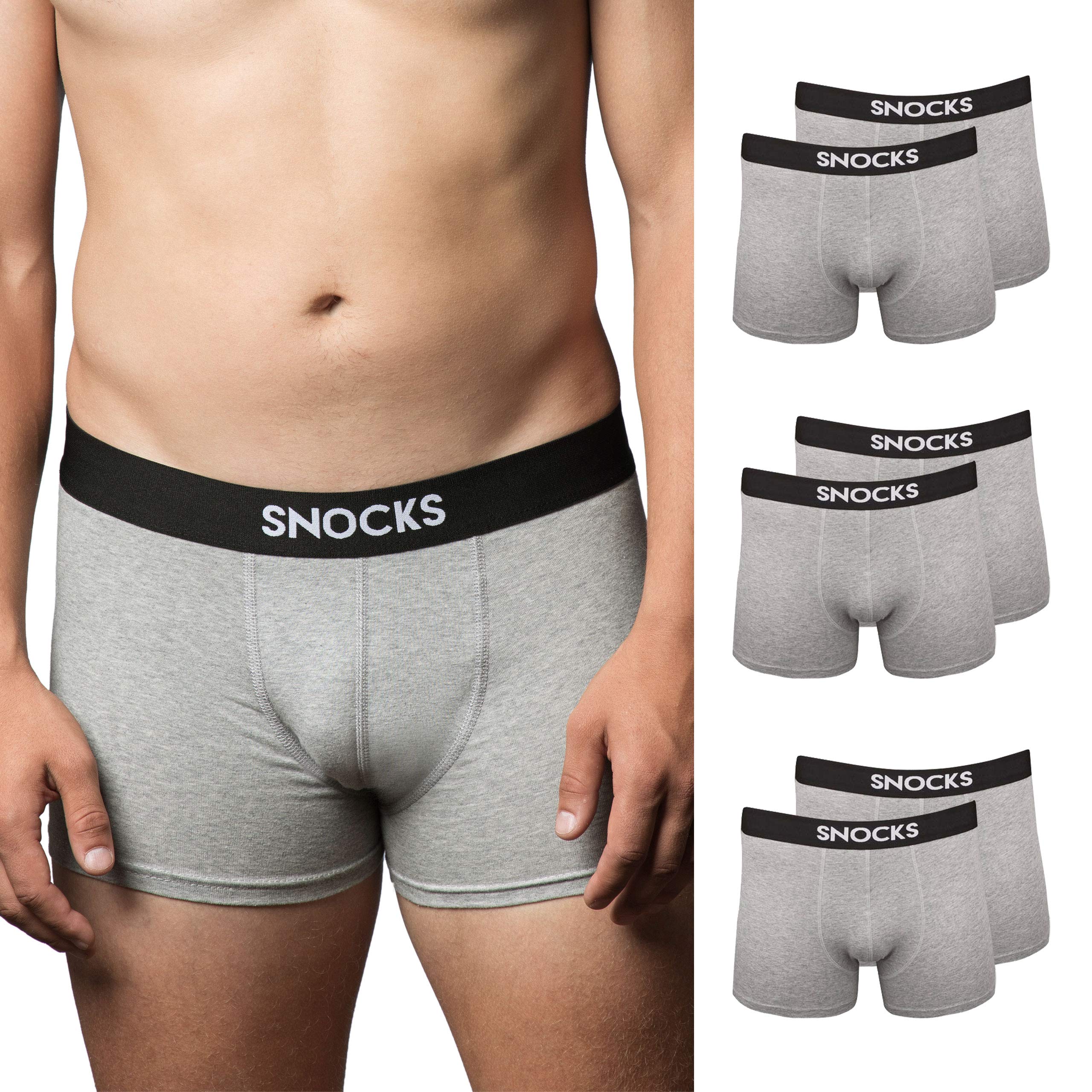 Boxers Men Multipack (6X) Mens Boxers Underwear, 95% Organic Cotton