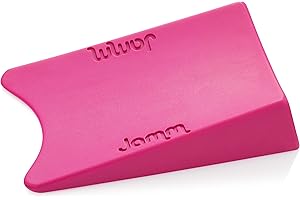 Jamm Door Stopper | Door Stop Wedge Holds Doors Open in Both Directions | Premium Non Rubber Non Slip Hardware | Standard Size | Cerise Pink - 1 Pack
